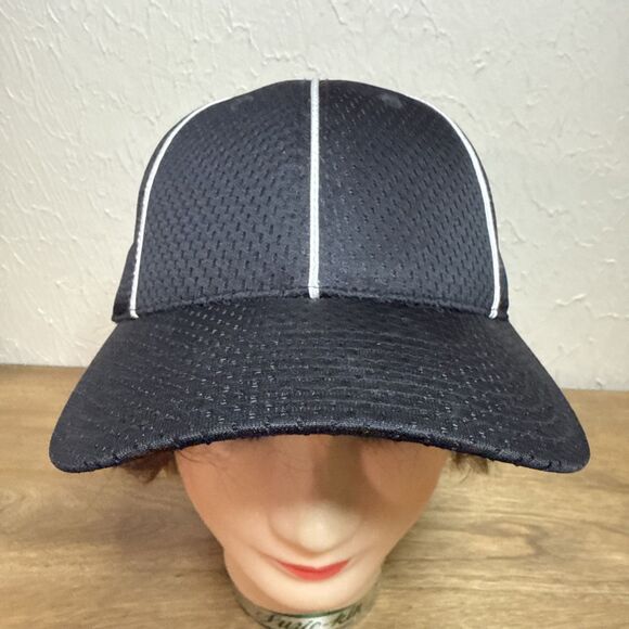 Referee Hat Mens Mesh Stretch Fit Cap SM/MD Cliff Keen Officials Umpire Ref - Picture 6 of 9